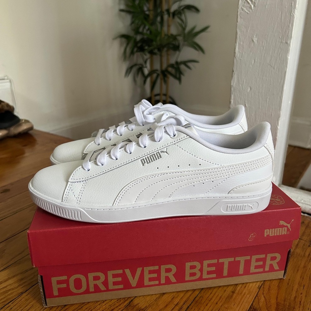 Puma Classic White Leather Sneakers